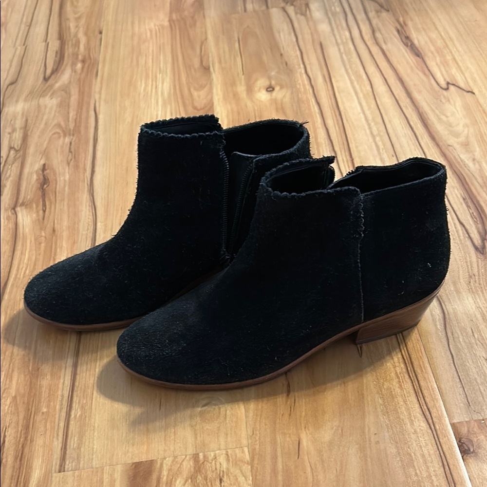 Jack Rogers Black Suede Ankle Booties